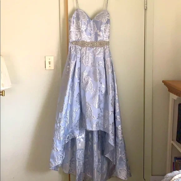 Cachet Dresses Cachet Highlow Baby Blue Prom Dress Poshmark